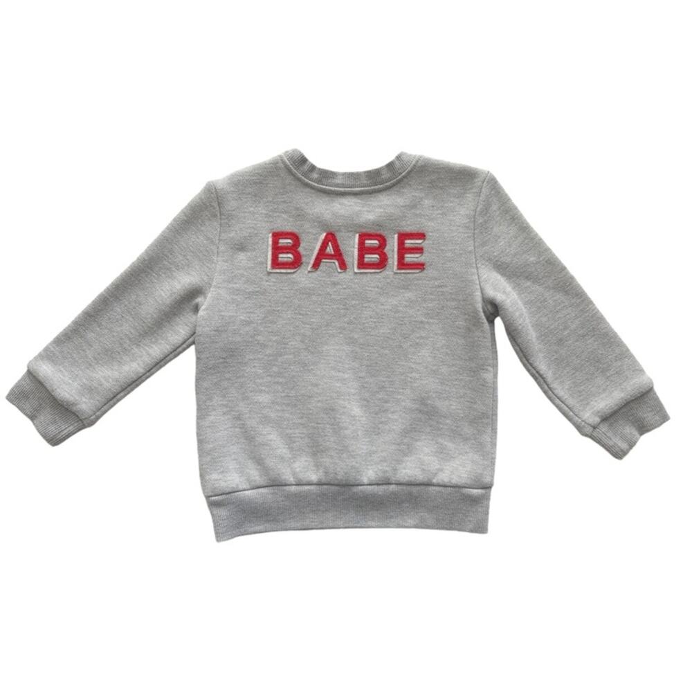 Ingrid + Isabel Babe Patch Sweatshirt Size 3T